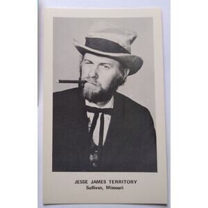 Jesse James Territory Postcard Wild West City Sullivan Missouri Hanging Judge